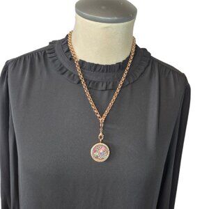 South Hill Designs Gold Tone Floating Locket Necklace